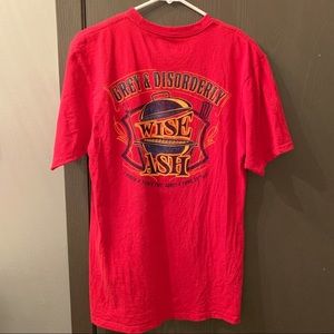 Grey & Disorderly Graphic T-Shirt Mens M Red